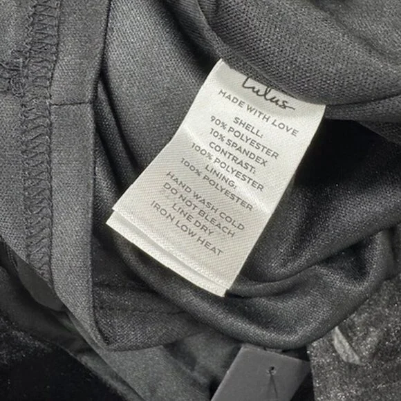 NWT Lulus Captivating Muse Black Velvet Tie-Back Mini Dress - Picture 7 of 8